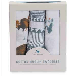 Little Unicorn Swaddle Bundle in Bison
